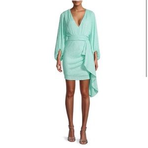 NWT ONE33 Social Sequin Ruffle Minidress Size 0